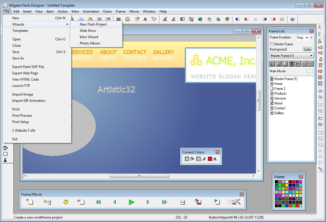 Alligator Flash Designer - Screenshot #8