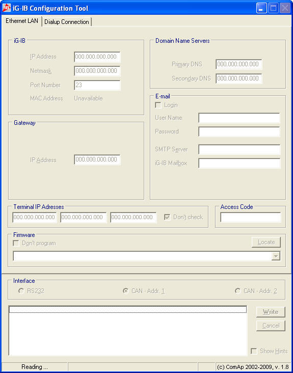 IBConfig - Screenshot #1