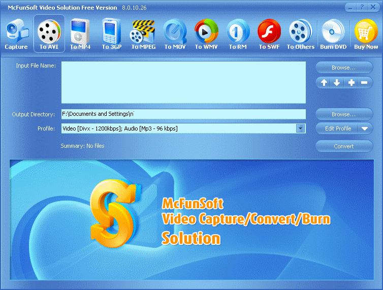 McFunSoft Video Capture Convert Burn Solution - Screenshot #4