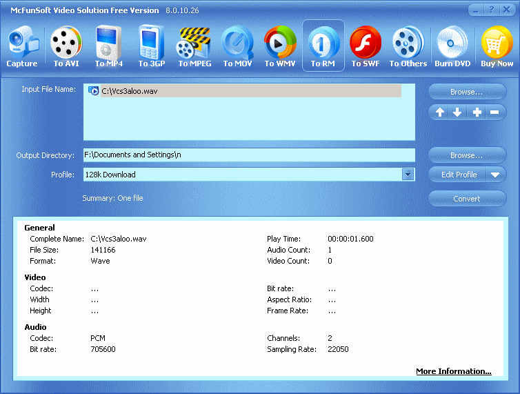 McFunSoft Video Capture Convert Burn Solution - Screenshot #2