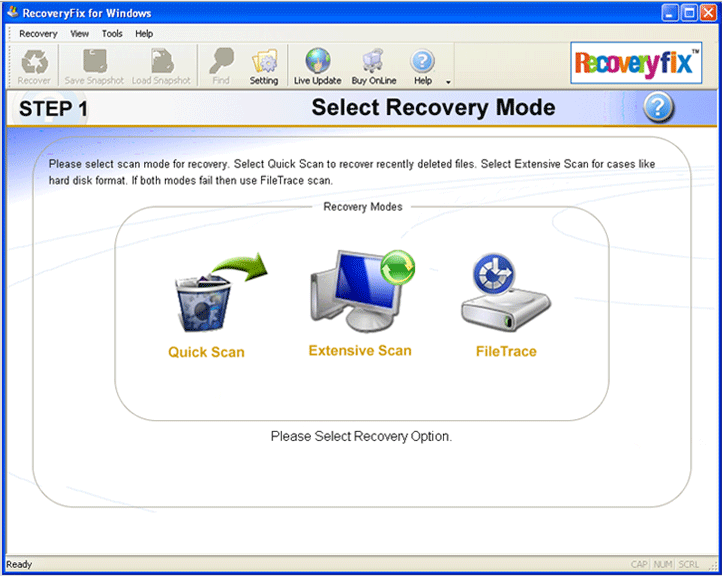 RecoveryFix for Windows - Screenshot #3
