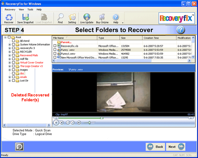 RecoveryFix for Windows - Screenshot #4