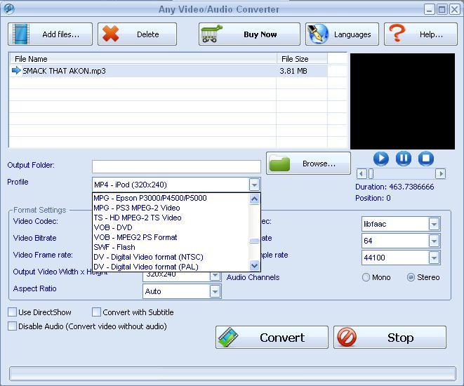 Any Video-Audio Converter - Screenshot #7