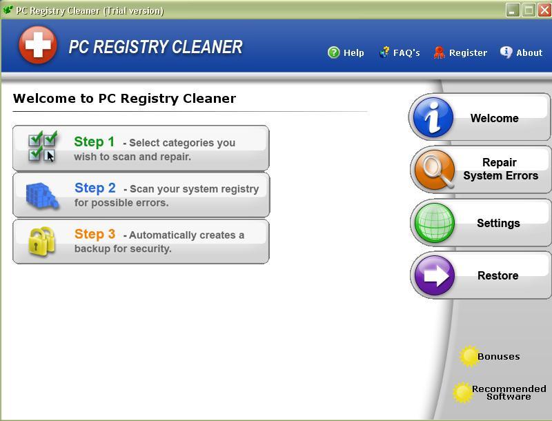 free pc registry cleaner