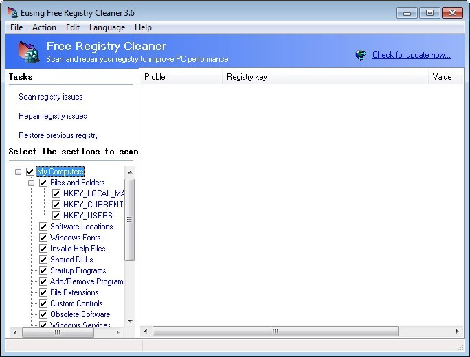 Eusing Free Registry Cleaner Download For Free Softdeluxe