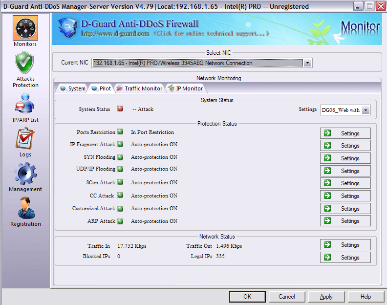 D-Guard Anti-DDOS Firewall download for free - SoftDeluxe