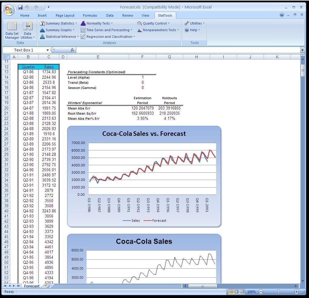 Stattools StatTools for Excel download for free - SoftDeluxe