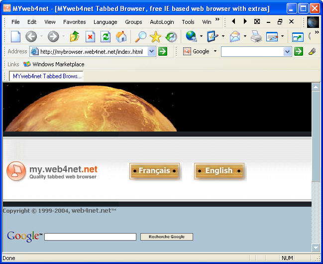 MYweb4net - Screenshot #1