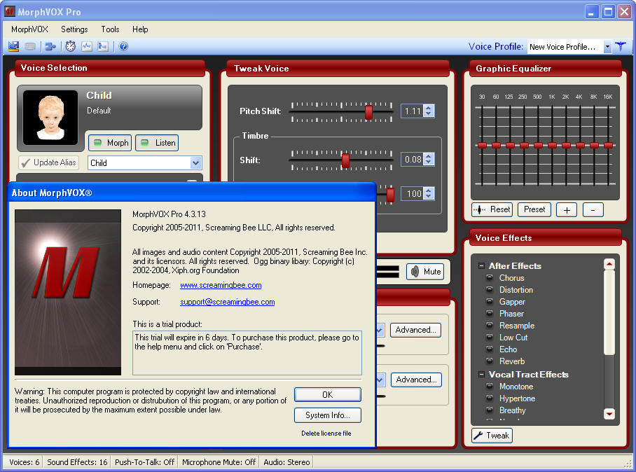 MorphVOX Pro - Screenshot #2