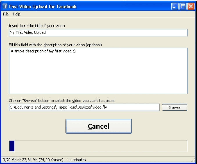 Fast Video Upload for Facebook - Screenshot #7