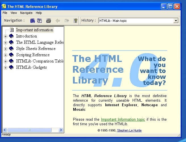 HTML Reference Library latest version Get best Windows software