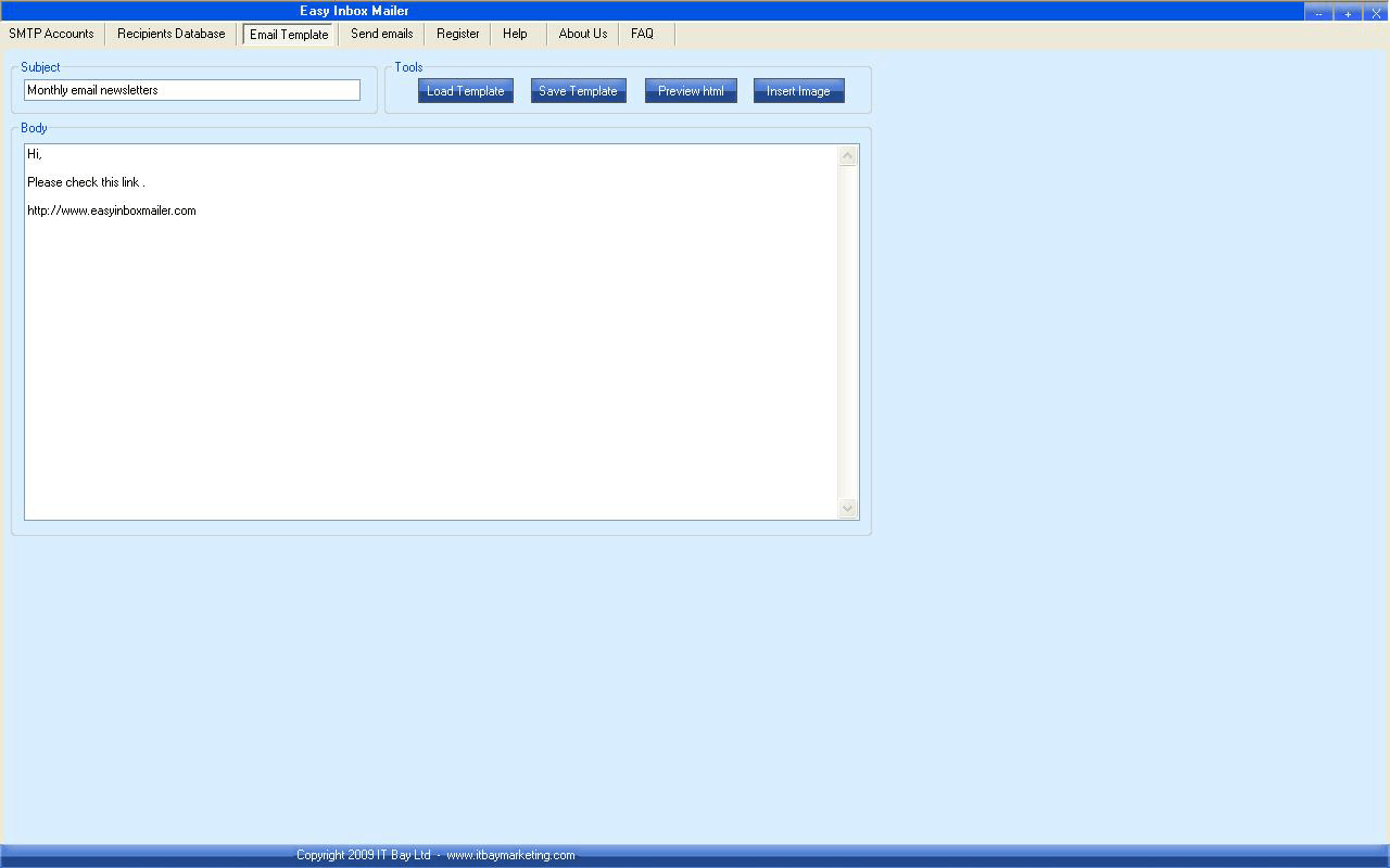 Easy Inbox Mailer - Screenshot #1