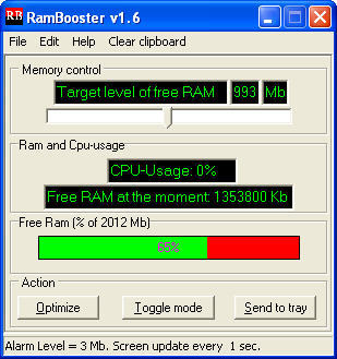 RamBooster - Screenshot #2