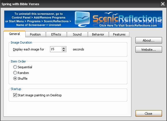 Spring with Bible Verses Scenic Reflections - Screenshot #1