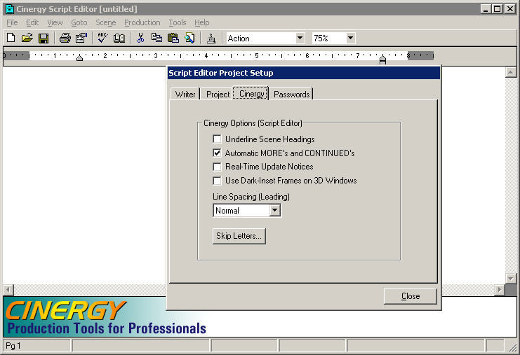 Cinergy Script Editor - Screenshot #2