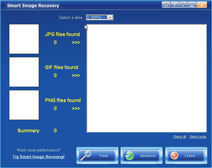 Smart Image Recovery - Screenshot #1