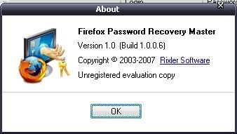 Firefox Password Recovery Master - Screenshot #5