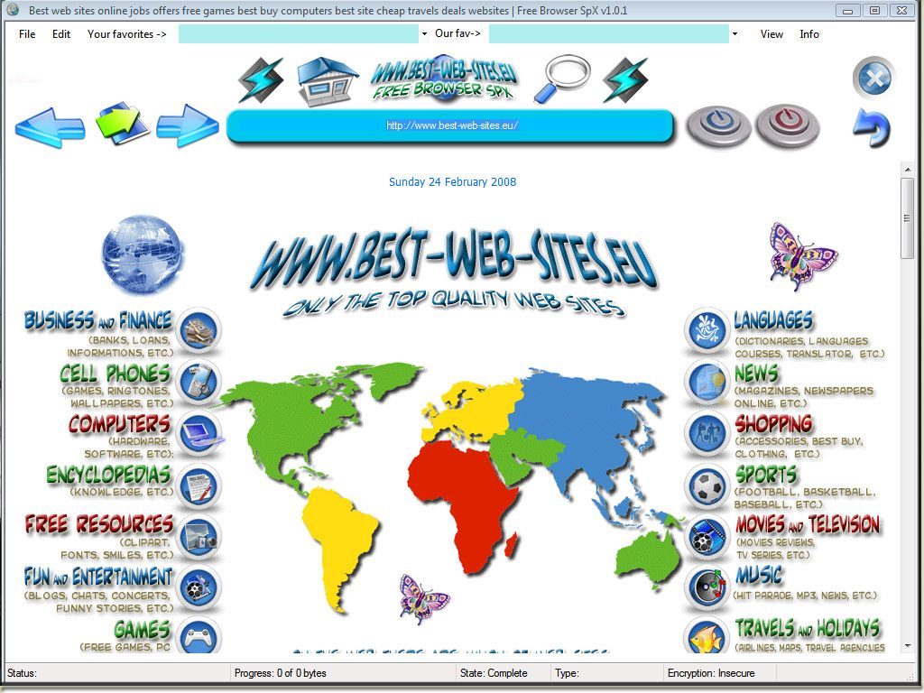 Free browser spx - Screenshot #1