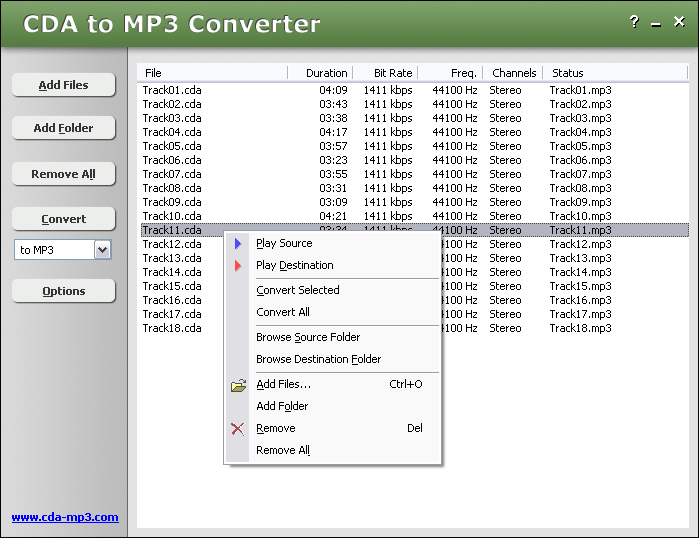 CDA to MP3 Converter latest version Get best Windows software