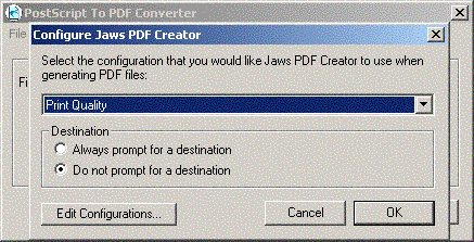 Jaws PDF Creator - Screenshot #3