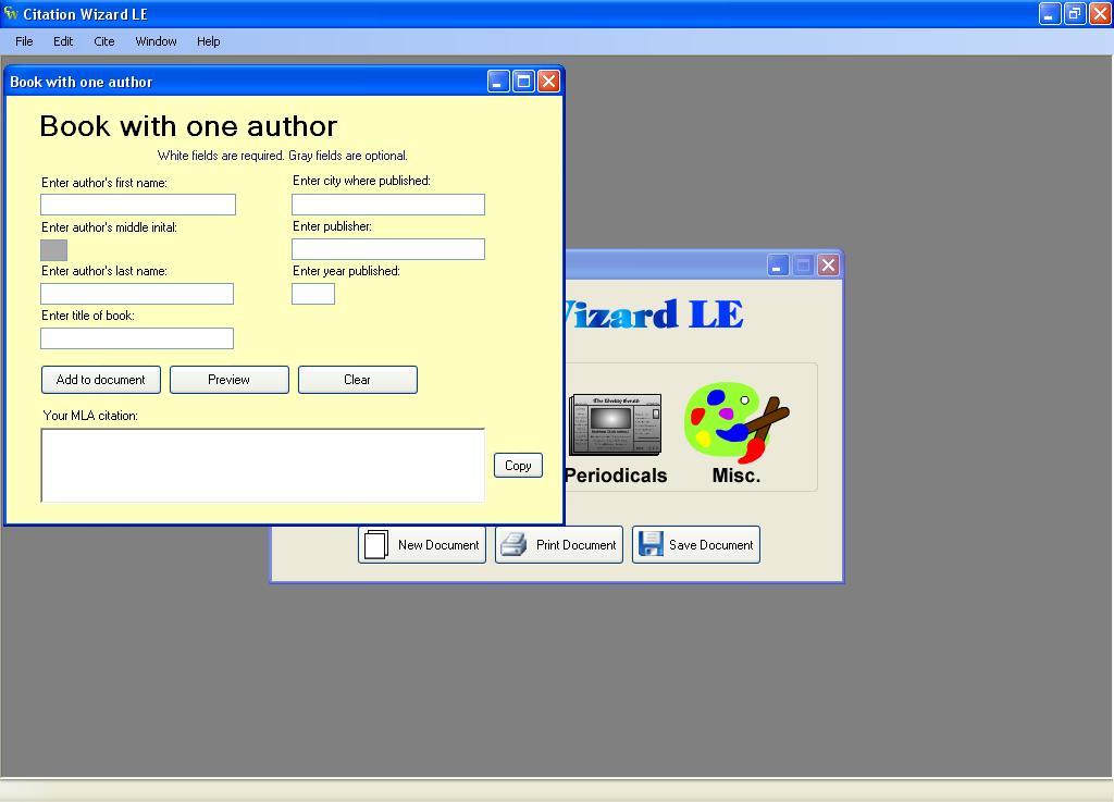 Citation Wizard LE download for free SoftDeluxe