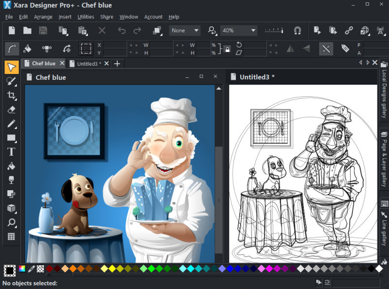 Xara Designer Pro - Screenshot #2