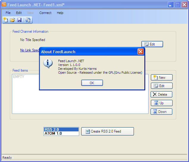 Feed Launch .NET - Screenshot #1
