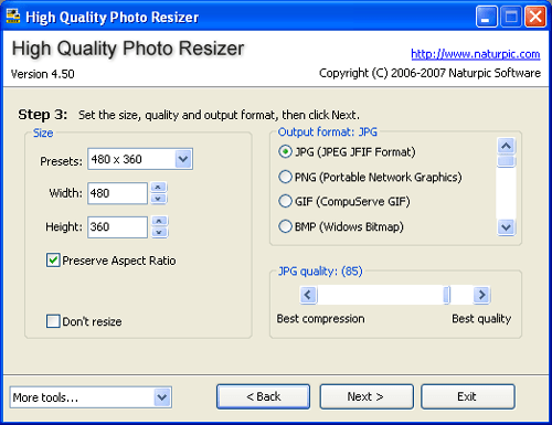 High Quality Photo Resizer - Screenshot #9