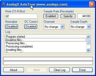 AnalogX AutoTune - Screenshot #3