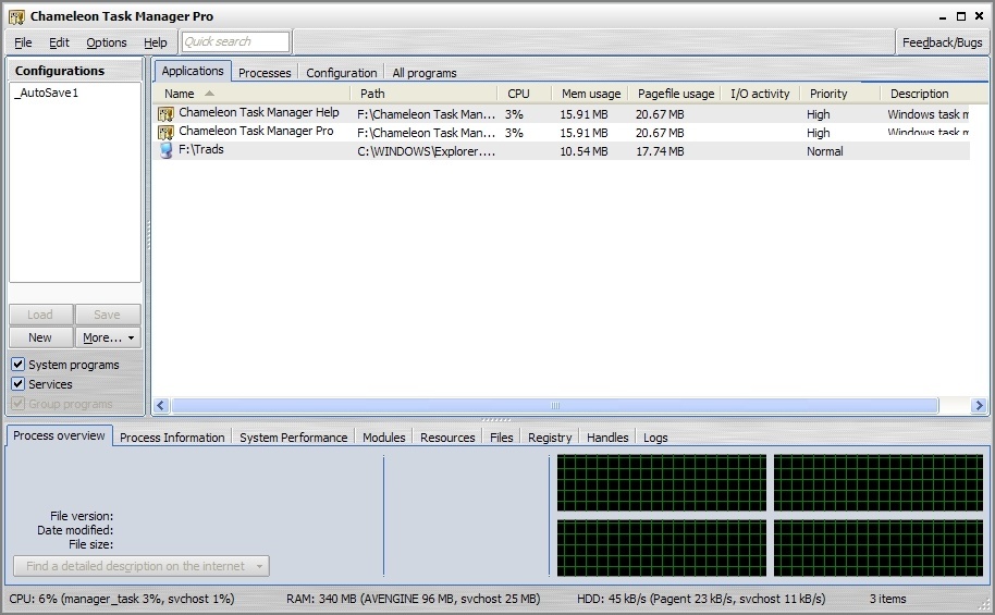 Chameleon Task Manager - Screenshot #10