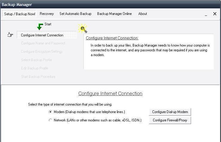 Backup Manager - Screenshot #1