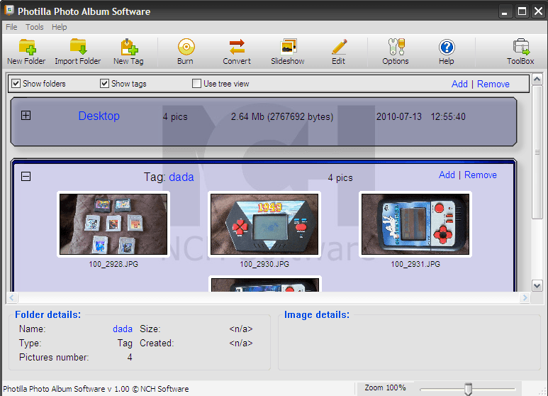 Photilla Photo Album Software - Screenshot #3