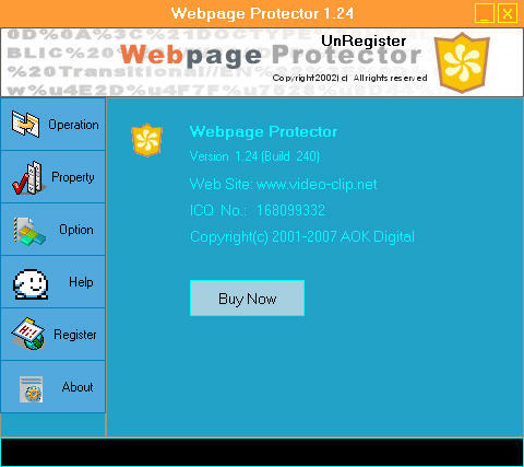 Webpage Protector - Screenshot #1
