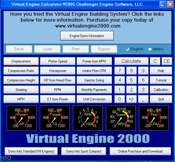 Virtual Engine Calculator - Screenshot #4