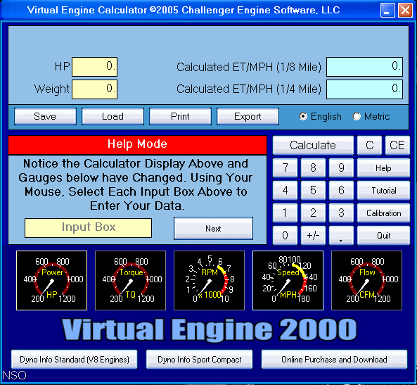 Virtual Engine Calculator - Screenshot #2