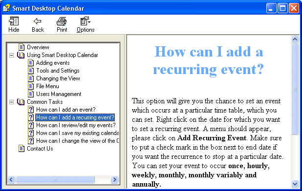 Smart Desktop Calendar latest version - Get best Windows software