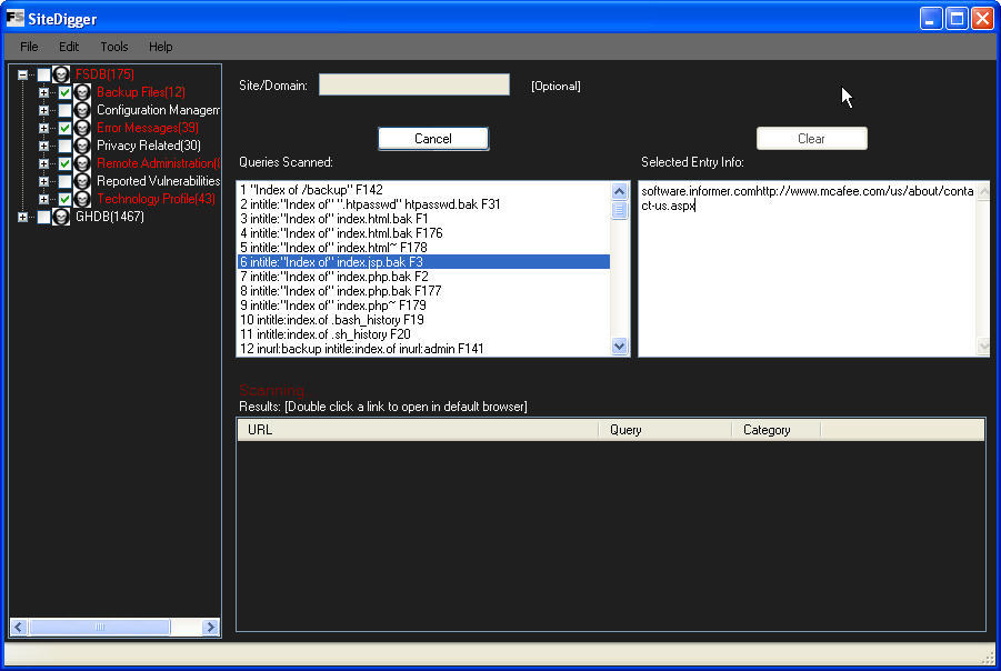 SiteDigger download for free - SoftDeluxe