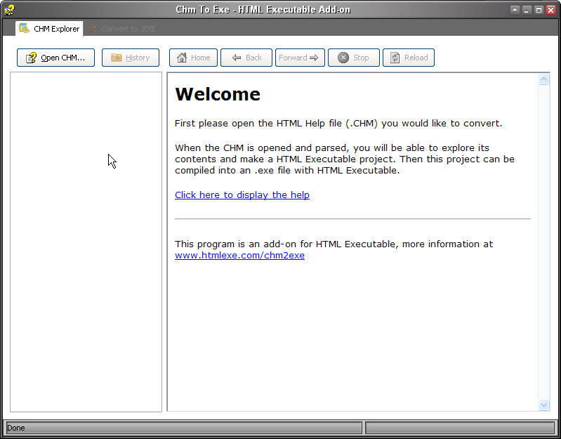 CHM To Exe - Screenshot #2