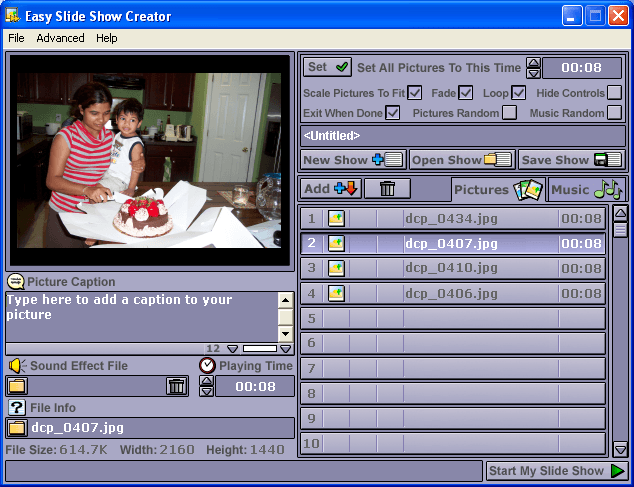 Easy Slide Show Creator - Screenshot #4