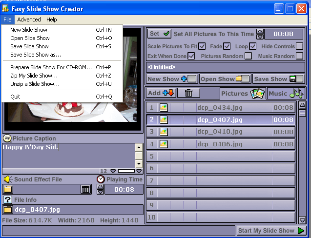 Easy Slide Show Creator - Screenshot #3