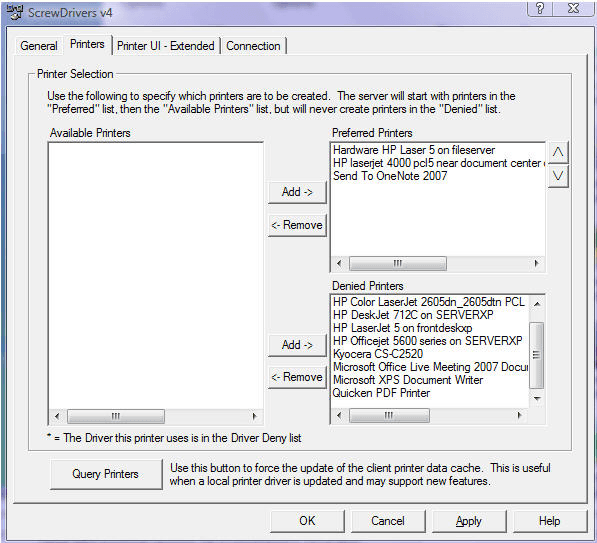 Screwdrivers настройка windows 10