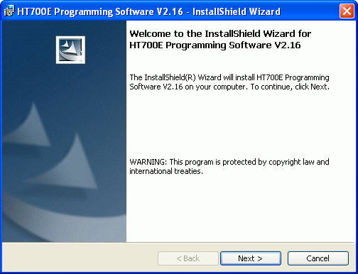 HT700E Programming Software - Screenshot #2