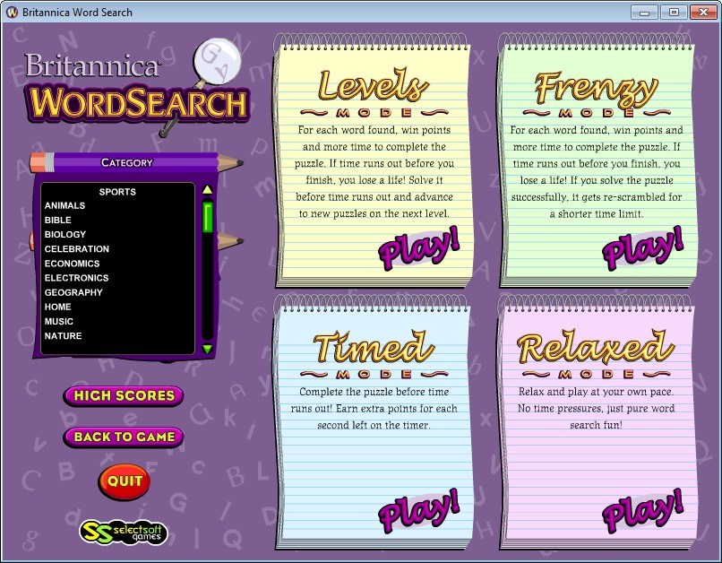 Britannica Word Search - Screenshot #1