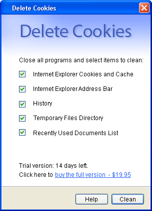 Delete Cookies latest version - Get best Windows software