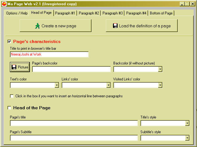 Ma Page Web - Screenshot #2
