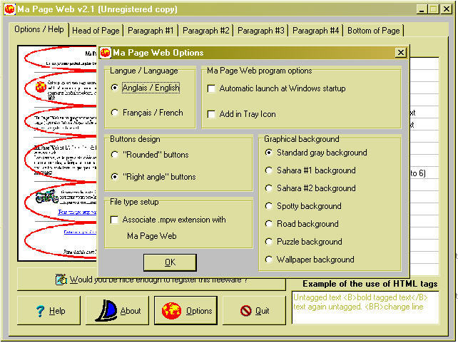 Ma Page Web - Screenshot #1