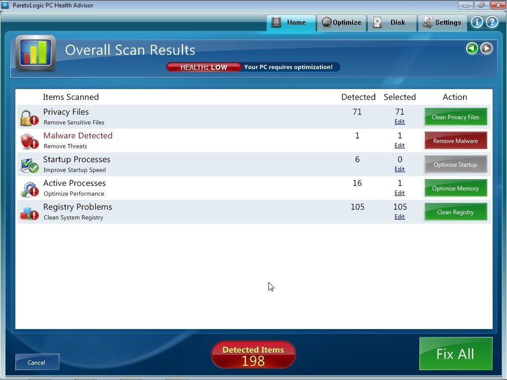 ParetoLogic PC Health Advisor - Screenshot #17