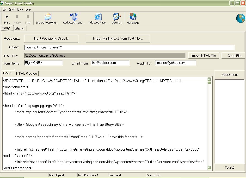 Super Email Sender - Screenshot #5