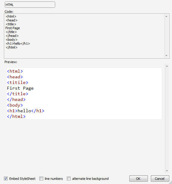 Insert Code for Windows Live Writer - Screenshot #3