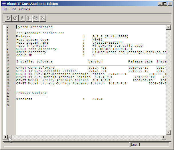 OPNET IT Guru Academic Edition - Screenshot #1